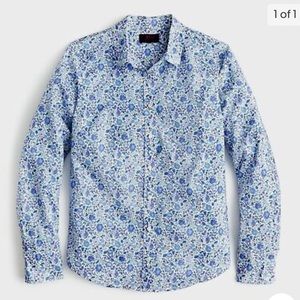 Liberty London for J Crew blue D’Anjo button down size 0